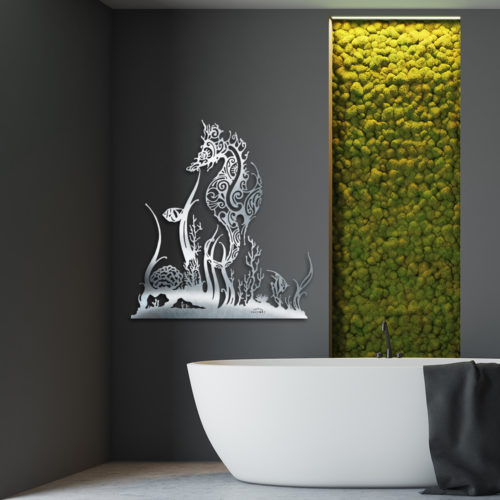 Décoration murale "Hippocampe & Coraux"