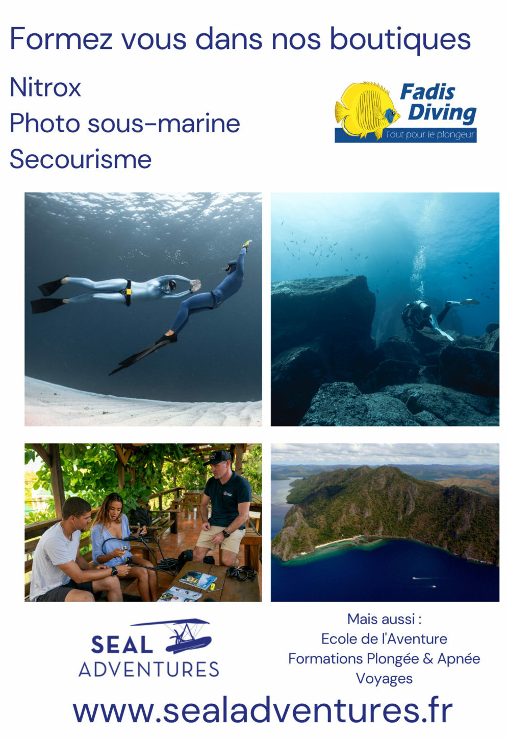 seal adventures sejours et formation fadis