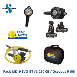 PACK MK19 EVO/G260 CARBON BT/R105 OCTOPUS SCUBAPRO