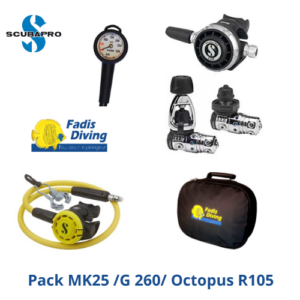 PACK MK25 EVO/G260/OCTOPUS R105 SCUBAPRO