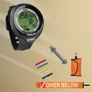 Ordinateur De Plongée Mares Puck Pro + | Profondeur 150m | Nitrox | Écran Minéral