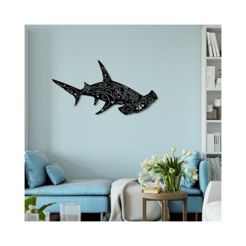 decoration-murale-en-metal-requin-marteau (ACIER)